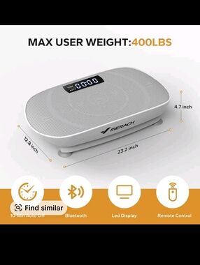 Merach Vibration Plate Exercise Machine with Lymphatic Drainage
